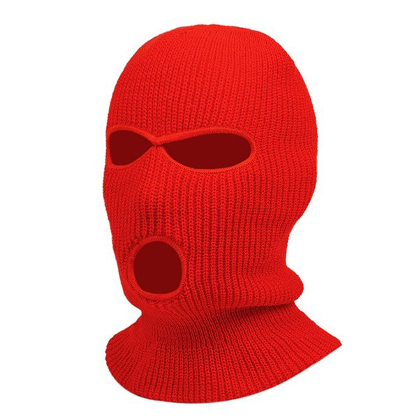 Cagoule 3 trous rouge