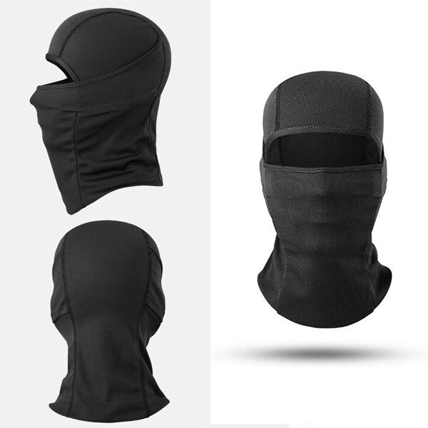 Cagoule noire 1 trou