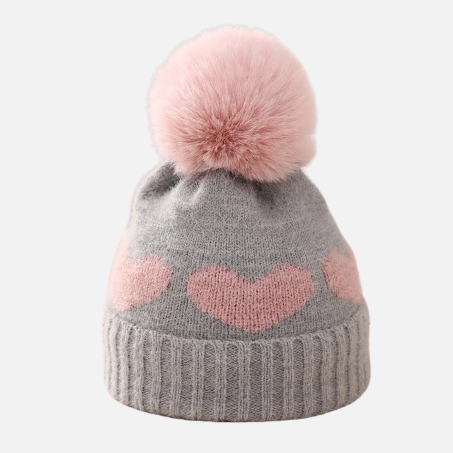 Bonnet Rose Pompon