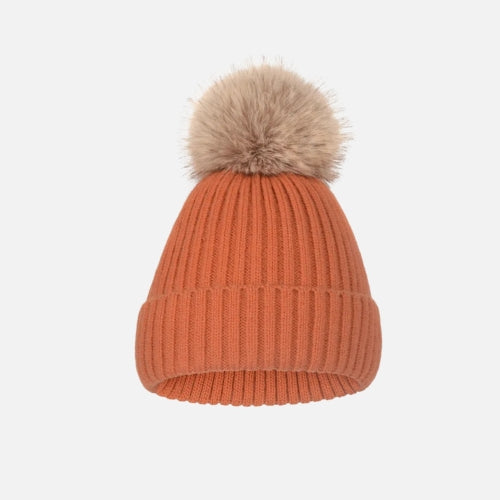 Bonnet Beige Pompon Femme | SOFT'POMP