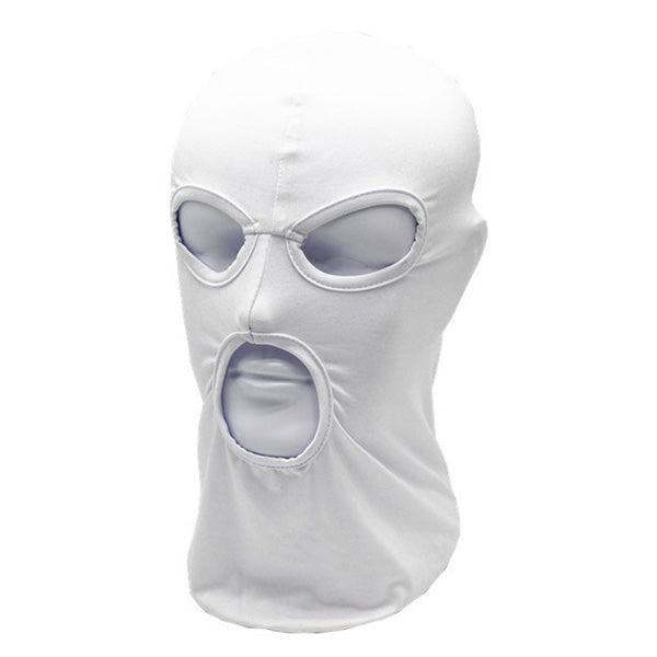 Cagoule 3 trous moto blanche