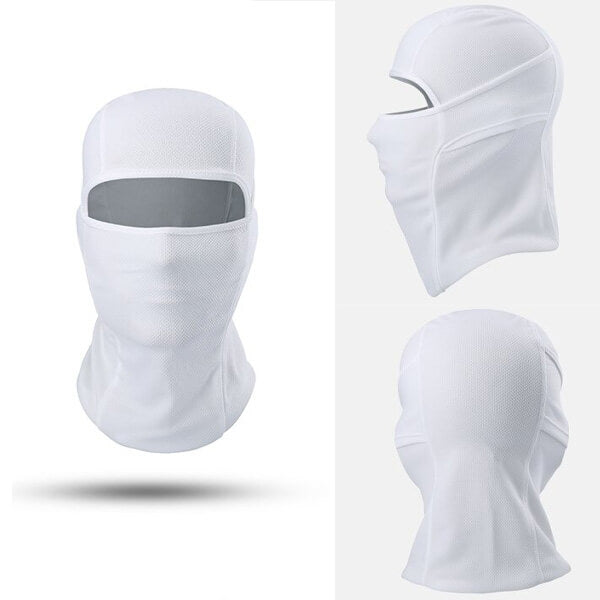 Cagoule blanche 1 trou