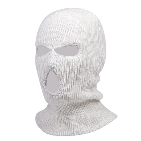 Cagoule blanche 3 trous