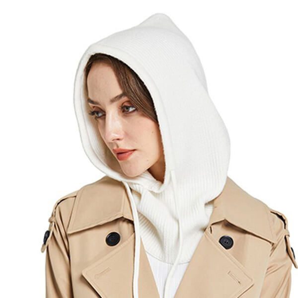 Cagoule capuche blanche
