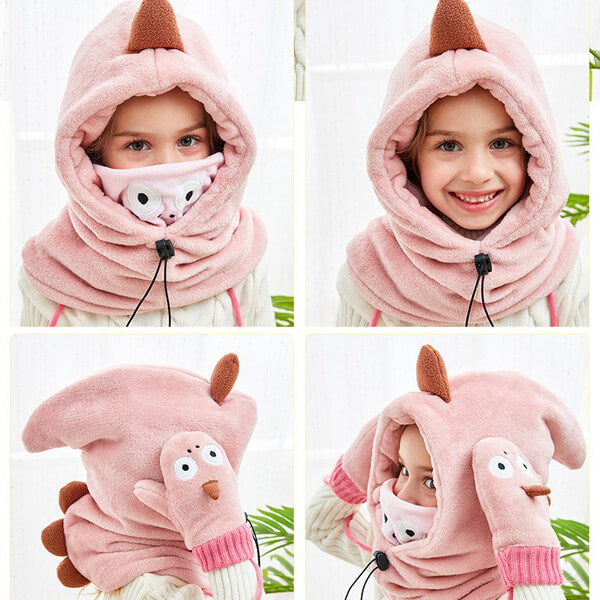 Cagoule rose enfant