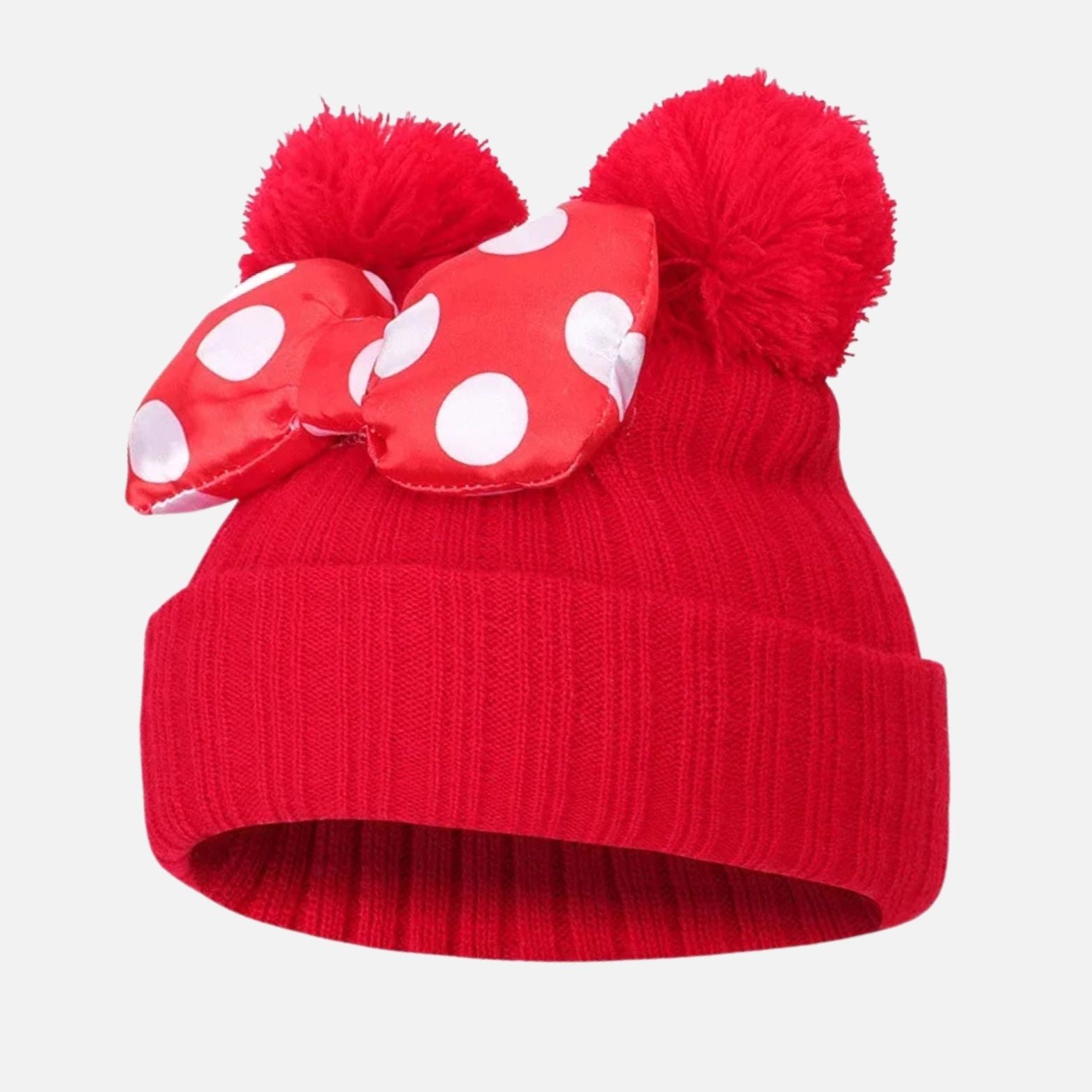 Bonnet bebe fille avec noeud