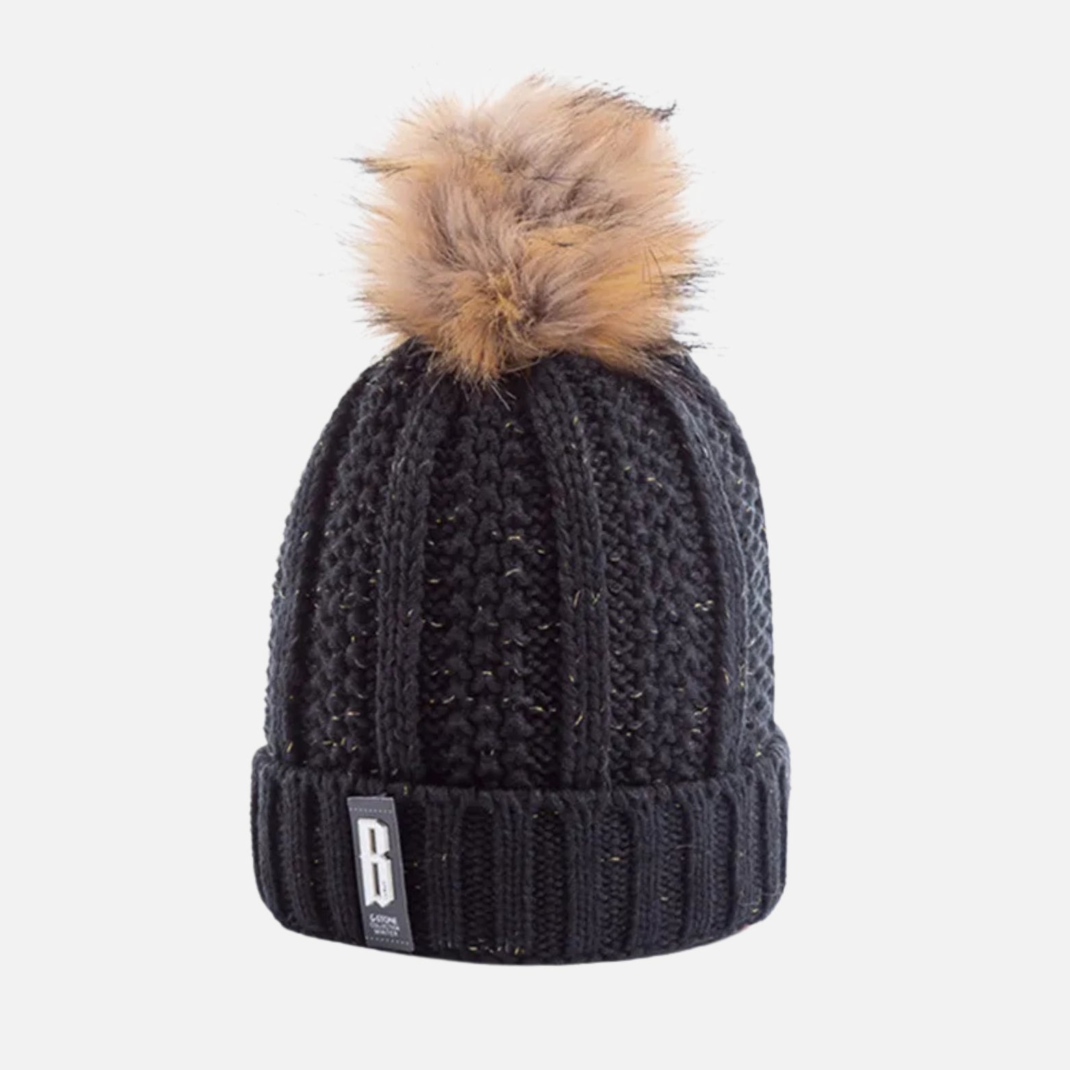 Bonnet Pompon Noir Femme | CHOUPI