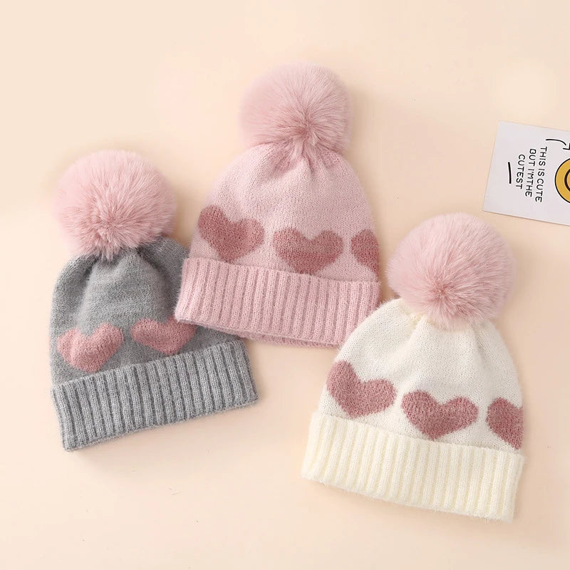 Bonnet Rose Pompon