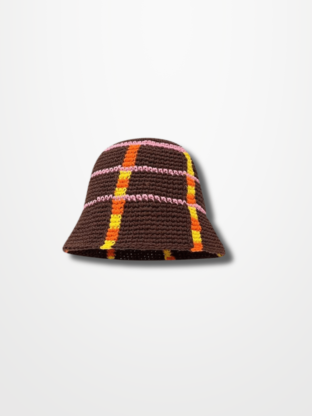 Bob au Crochet brown plaid / one size