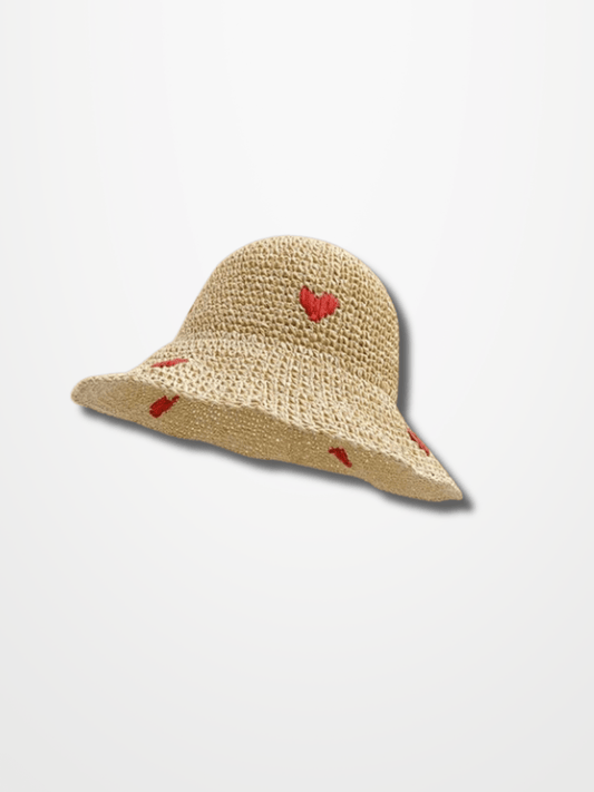 Chapeau en raphia Beige clair / 56-58cm